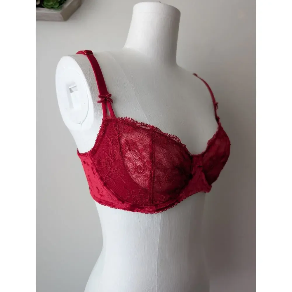 victoria's secret dream angels velvet lace bra